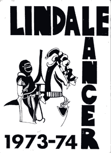 Lindale Junior High Yearbook Cover 1973-1974 