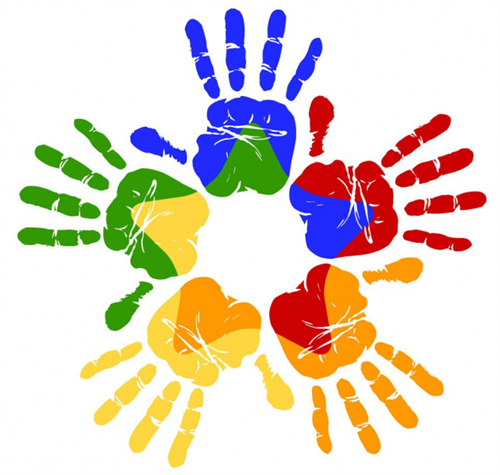 Colorful hands