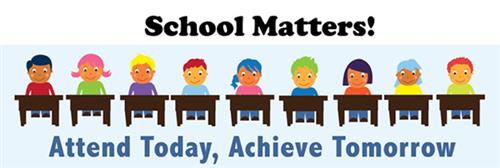 Students sitting at desk - School Matters Attend Today, Achieve Tomorrow