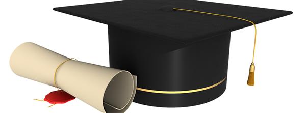 Diploma and Graduation Cap 