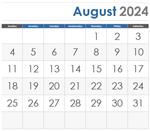 August 2024 Calendar icon
