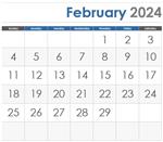 February 2024 Calendar icon