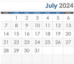 July 2024 Calendar icon