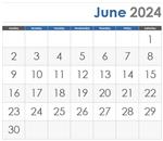 June 2024 Calendar icon