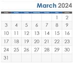 March 2024 Calendar icon