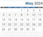 May 2024 Calendar icon