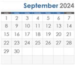 September Calendar icon