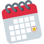 Calendar with Star 