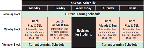 In School Schedule 