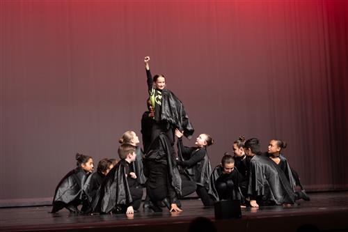 Students from Woodside ES perform a fun jazz dance with a Batman theme at the 2020 Dance Festivals - Elementary Gala