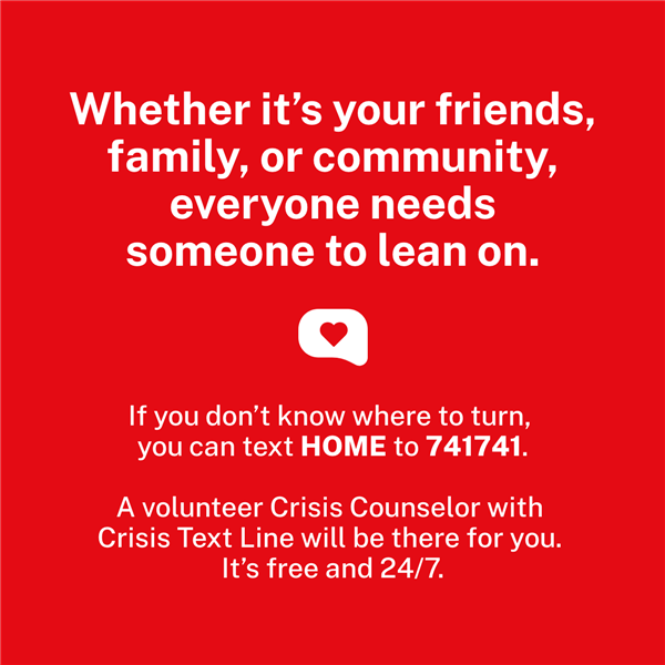 Text HOME to 741741