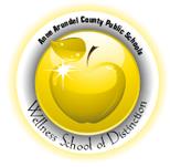 AACPS Wellness School of Distinction - yellow apple icon 