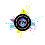 PVA Logo with paint splash 