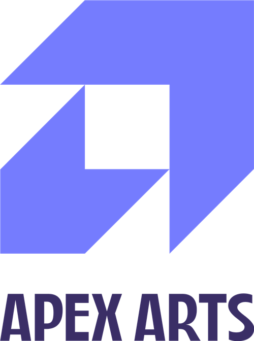 Apex Arts Logo large purple A