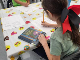 Library book and student