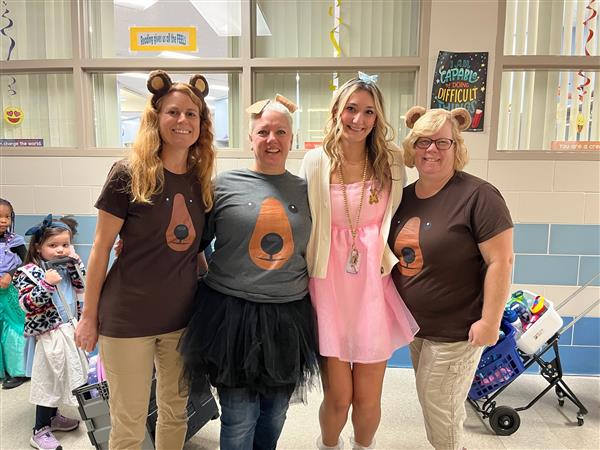 PreK team in costume