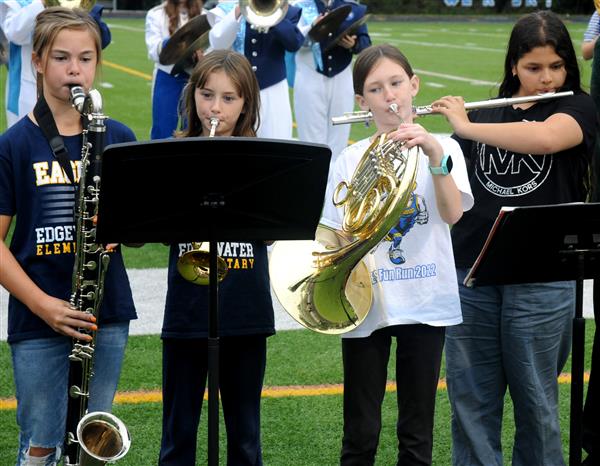 South River Feeder Elementary, Middle and High School Combined Band Performing