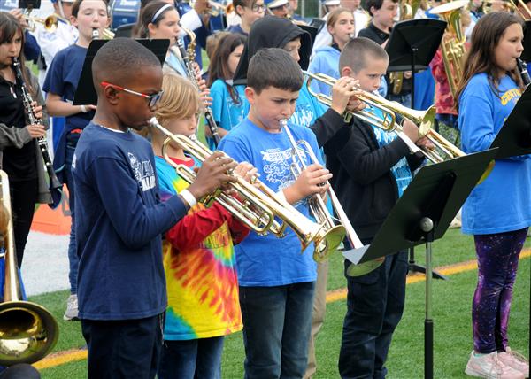 South River Feeder Elementary, Middle and High School Combined Band Performing