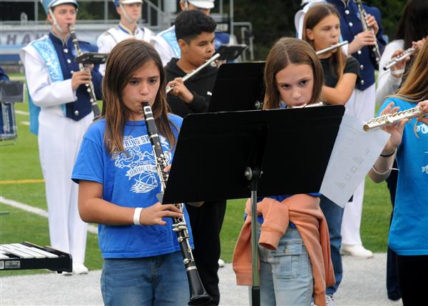 South River Feeder Elementary, Middle and High School Combined Band Performing