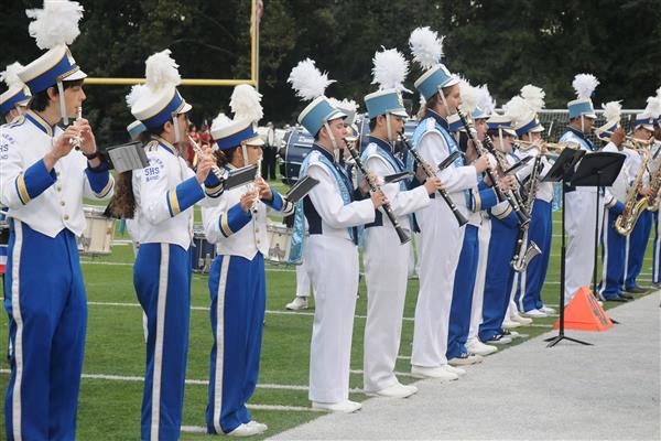 South River High School Marching Band Performing