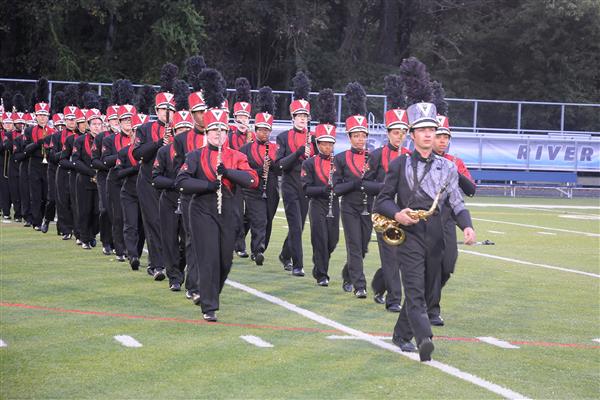 Crofton High School Marching Band Performing