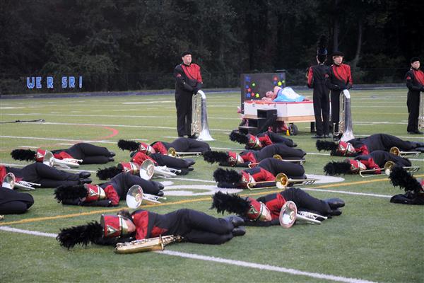 Crofton High School Marching Band Performing