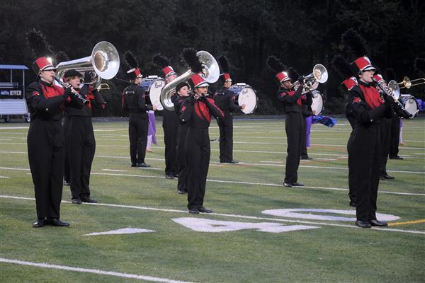 Crofton High School Marching Band Performing