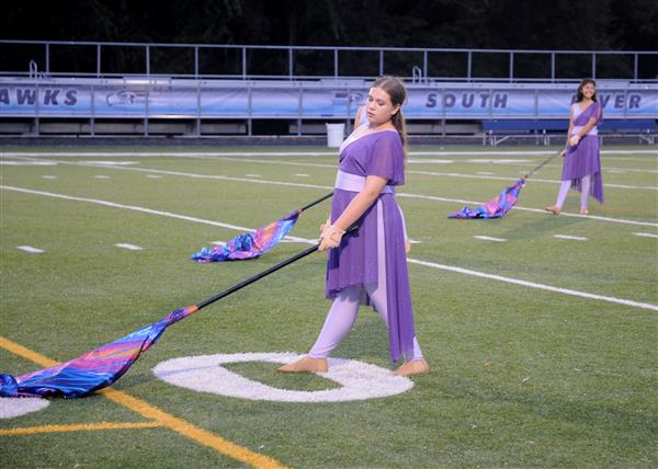 Crofton High School Marching Band Performing