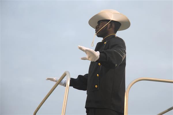 Meade High School Marching Band Performing