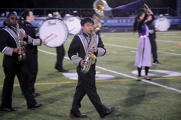 Meade High School Marching Band Performing