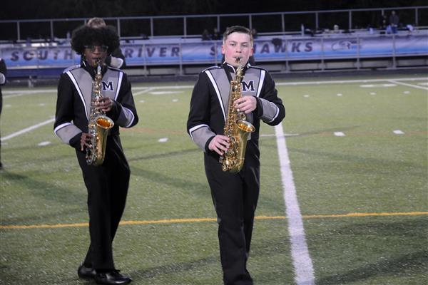 Meade High School Marching Band Performing