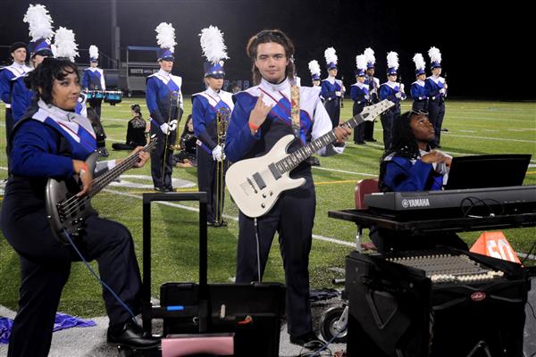Old Mill High School Marching Band Performing