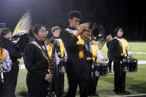 Northeast High School Marching Band Performing