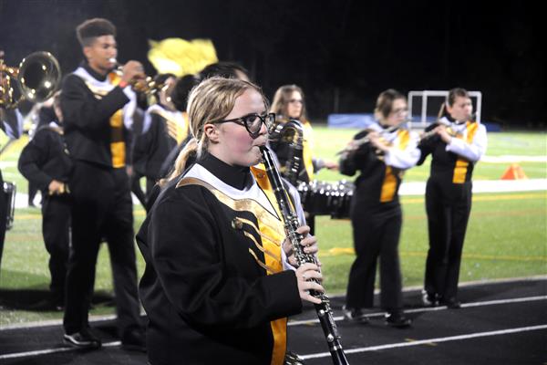 Northeast High School Marching Band Performing