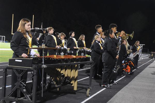 Northeast High School Marching Band Performing