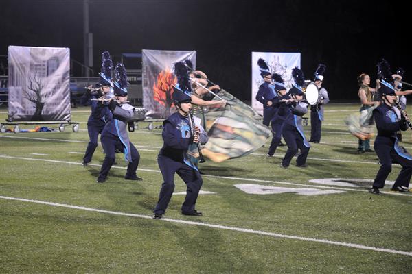 Chesapeake High School Marching Band Performing