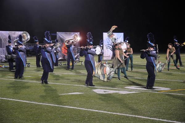 Chesapeake High School Marching Band Performing