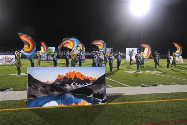Chesapeake High School Marching Band Performing