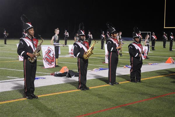 North County High School Marching Band Performing