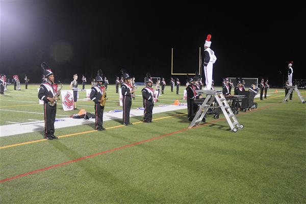 North County High School Marching Band Performing