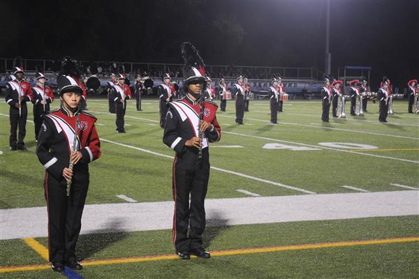 North County High School Marching Band Performing