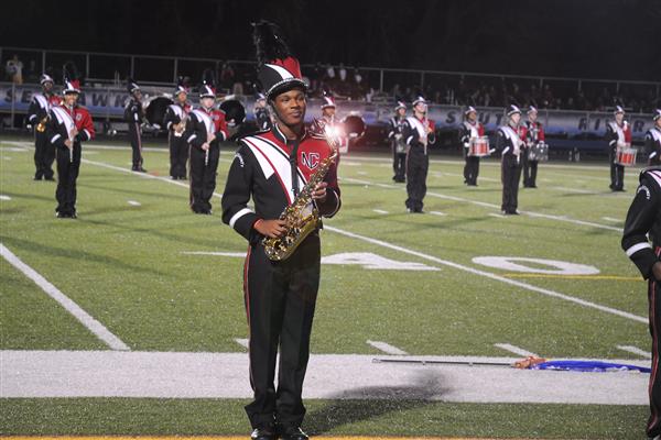 North County High School Marching Band Performing