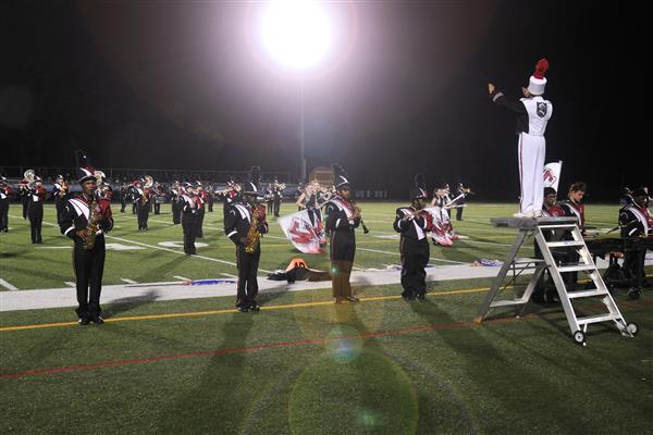 North County High School Marching Band Performing