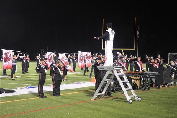 North County High School Marching Band Performing