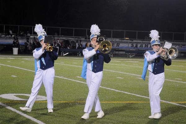 South River High School Marching Band Performing