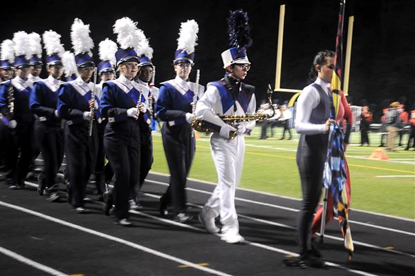 Old Mill High School Marching Band Performing